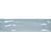 Плитка Cifre 30x8 настенная Viena Ash Blue рельефная глянцевая синий