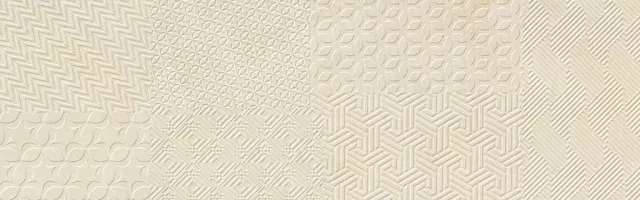 Плитка Cifre настенная 80x25 Materia Textile Ivory матовая