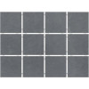 Мозаика 1290H Амальфи серый темный, полотно из 12 частей матовая 10x10 7.0мм Kerama Marazzi