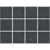 Мозаика 1291H Амальфи черный, полотно из 12 частей матовая 10x10 7.0мм Kerama Marazzi