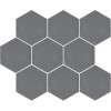 Мозаика SG1002N Тюрен серый темный, полотно из 9 частей матовая 12x10 7.0мм Kerama Marazzi