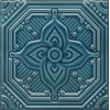 Плитка SSA002 Декор Салинас синий глянцевая 15x15 6.9мм Kerama Marazzi