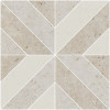 Мозаика ID125 Декор Про Лаймстоун бежевый матовый матовая 60x60 11.0мм Kerama Marazzi