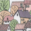Плитка OSA2255009 Декор Городок 2 матовый матовая 20x20 6.9мм Kerama Marazzi
