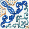 Плитка STGA4545232 Декор Капри майолика глянцевая 20x20 6.9мм Kerama Marazzi