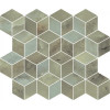 Мозаика T01714025 Декор Джардини зеленый мозаичный глянцевая 45x38 10.0мм Kerama Marazzi