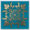 Плитка HGDD2525246 Вставка Клемансо бирюзовый глянцевая 5x5 6.9мм Kerama Marazzi