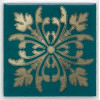 Плитка HGDF2525246 Вставка Клемансо зелёный темный глянцевая 5x5 6.9мм Kerama Marazzi