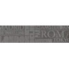 Плитка SBD013DD3184 Декор Про Матрикс антрацит шрифты матовая 60x15 Kerama Marazzi