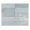 Плитка Safi Aqua 122100 глянцевая голубой 16x5 8мм DNA Tiles