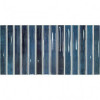 Плитка Flash Bars Cobalt 133475 глянцевая, 3d синий однотонная, краска, штукатурка 25x13 DNA Tiles
