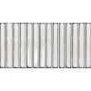 Плитка Osaka Bars White 133478 глянцевая, 3d белый однотонная, краска, штукатурка 25x13 DNA Tiles