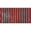 Плитка Osaka Bars Red 133482 глянцевая красный однотонная, краска, штукатурка 25x13 DNA Tiles