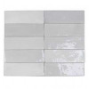 Плитка Safi Grey 122104 глянцевая серый однотонная 16x5 8мм DNA Tiles