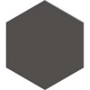 Плитка Bee Graphite 124266 матовая черный однотонная 12x10 9мм DNA Tiles