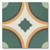 Плитка Sync Circle Green 125631 матовая зеленый с рисунком, с рисунком 15x15 9мм DNA Tiles
