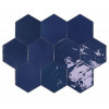 Плитка Zellige Hexa Cobalt 122085 глянцевая 12x11 11мм Wow