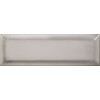 Плитка Silver Bevel 124124 глянцевая серый однотонная, краска, штукатурка 16x5 11мм Wow