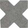 Керамогранит 12x12 8мм 32729 Elda Cross Graphite матовая Equipe Ceramicas