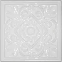 Плитка Cevica декор 15x15 CLASSIC 1 WHITE ZINC глянцевая белый