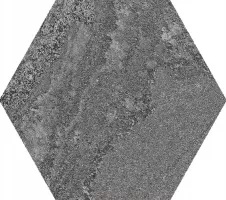 Плитка APE 26x23 Керамогранит Soft Hexagon Anthracite