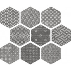 Керамогранит APE Soft Hexagon Kendo Mix Grey 26x23