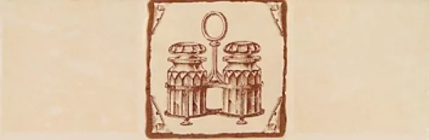 Плитка настенная Атем 30x10 бордюр VINTAGE 1 В Etna матовая глазурованная