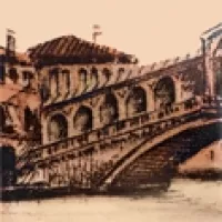 Плитка настенная Атем 10x10 декор CITY BRIDGE 1 Parma матовая глазурованная