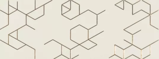 Плитка Azulev декор 65x25 Dec. Polygon marfil матовая бежевый