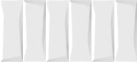 Плитка настенная Cersanit 44x20 декофон облицовочная рельеф кирпичи белый EVG053 Evolution