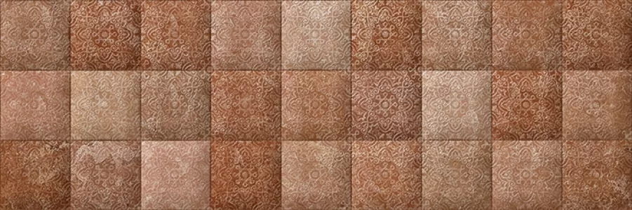 Плитка настенная Cersanit 60x20 коричневая рельефная C-MQS112D Morocco глянцевая глазурованная