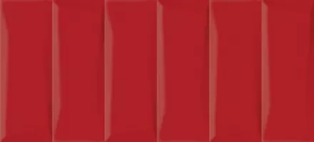 Плитка настенная Cersanit 44x20 декофон облицовочная рельеф кирпичи красный EVG413 Evolution
