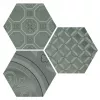 Плитка Cifre декор 18x18 Dec. Vodevil grey 3 pz/3шт/комп. глянцевая серый