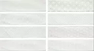Настенная плитка Decor Opal white 7,5x30 - Cifre