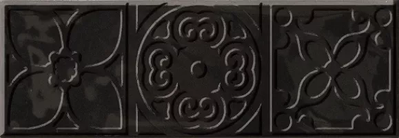 Плитка настенная Cifre 30x10 декор Altair Black Decor 16 Bulevar