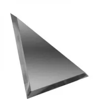 Плитка настенная Дст 18x18 декор Треугольная зеркальная графитовая с фацетом 10 ТЗГ1-01 - 10шт Зеркальная Плитка