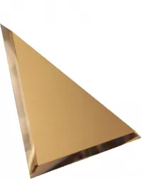 Плитка настенная Дст 20x20 декор Треугольная зеркальная бронзовая с фацетом 10 ТЗБ1-02 - 10шт Зеркальная Плитка