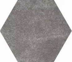 Плитка Equipe керамогранит 20x17 Hexatile Cement Black матовая
