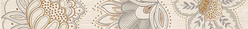 Плитка настенная Europa Ceramica 50x5 бордюр Cnf Puntilla Beige Dube глянцевая глазурованная