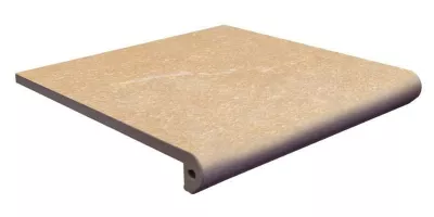 Клинкерная ступень фронтальная флорентинер Stone Ocre Exagres 330x330x30/10 мм