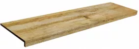 Ступень фронтальная Peldaño Evo Madera-Wood Volga (Recto) 1200 (31,7x120) - Gresmanc