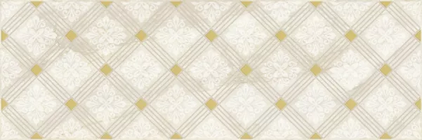 Плитка настенная Laparet 60x20 декор бежевый Royal глянцевая глазурованная