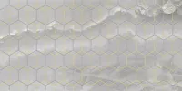 Плитка настенная Laparet 50x25 декор серый Prime глянцевая глазурованная