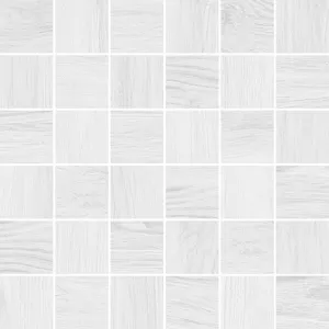Плитка настенная Laparet 30x30 мозаика белый Forest матовая глазурованная