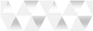 Плитка настенная Laparet 60x20 декор Perla белый 17-03-00-463-0 Sigma глянцевая глазурованная