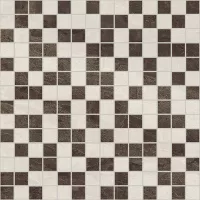 Плитка настенная Laparet 30x30 мозаика коричневый+бежевый Crystal глянцевая глазурованная