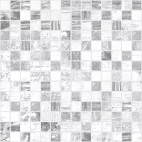 Плитка настенная Laparet 30x30 мозаика серый+белый Extra матовая глазурованная