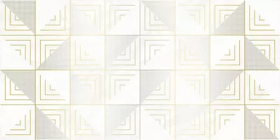 Плитка настенная Laparet 50x25 декор белый Mania глянцевая глазурованная