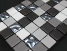 Стеклянная мозаика Mezclas Urban Grey + Drops Antracita 15% 31,6x31,6 - Mosavit