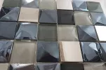 Стеклянная мозаика Kubic gris 30x30- Mosavit